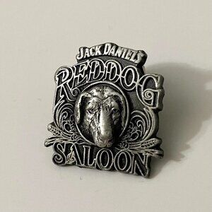 Vtg Bergamot Jack Daniels Red Dog Saloon Hat Lapel Pin